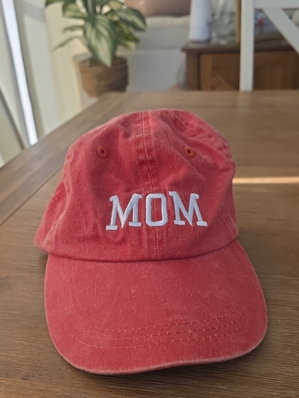 Target Red "MOM" Embroidered Baseball Cap